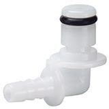 PPL Series Thermoplastic Nipple, Unvalved with 90 Hose Barb